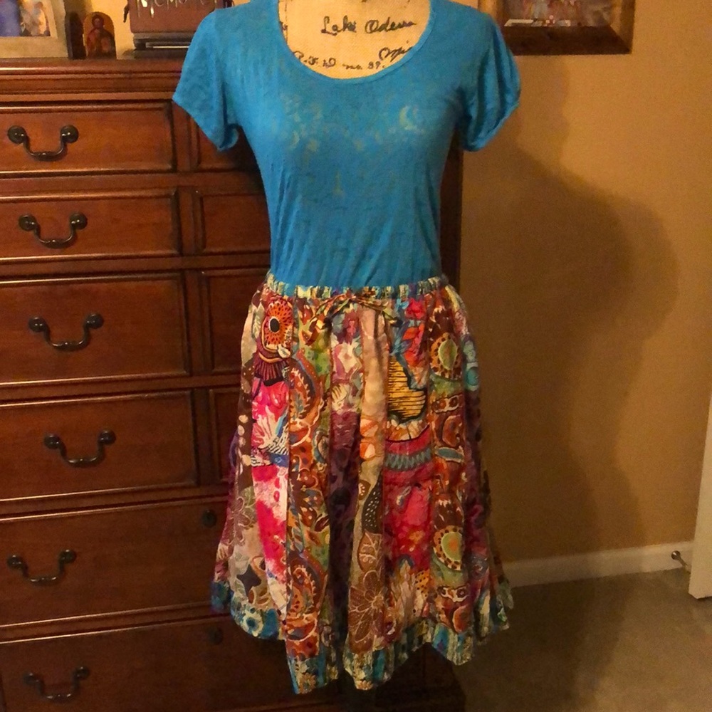 Fashion Fuse multi-color boho skirt, free size.